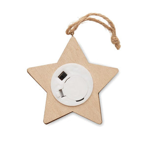 Albero in legno con luci natural - personalizzabile con logo