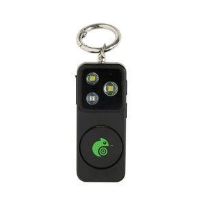 Allarme personale ricaricabile GuardBuddy con type C  RCS nero - personalizzabile con logo