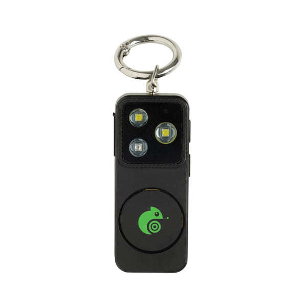Allarme personale ricaricabile GuardBuddy con type C  RCS nero - personalizzabile con logo