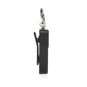 Allarme personale ricaricabile GuardBuddy con type C  RCS nero - personalizzabile con logo