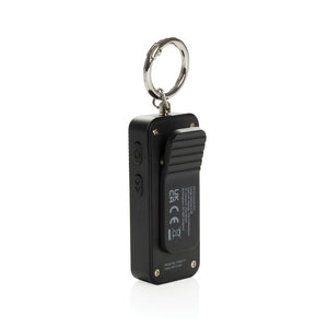 Allarme personale ricaricabile GuardBuddy con type C  RCS nero - personalizzabile con logo