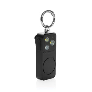 Allarme personale ricaricabile GuardBuddy con type C  RCS nero - personalizzabile con logo