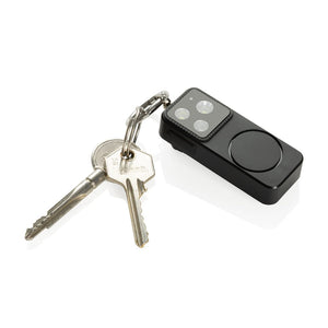 Allarme personale ricaricabile GuardBuddy con type C  RCS nero - personalizzabile con logo