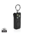 Allarme personale ricaricabile GuardBuddy con type C  RCS nero - personalizzabile con logo