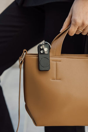 Allarme personale ricaricabile GuardBuddy con type C  RCS nero - personalizzabile con logo