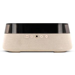 Altoparlante 5 in 1 e caricatore wireless beige - personalizzabile con logo