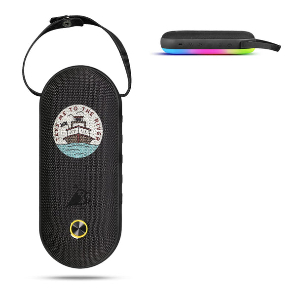 Altoparlante Bluetooth Aqiila Soundbird CM da 30 W con luci RGB Nero - personalizzabile con logo