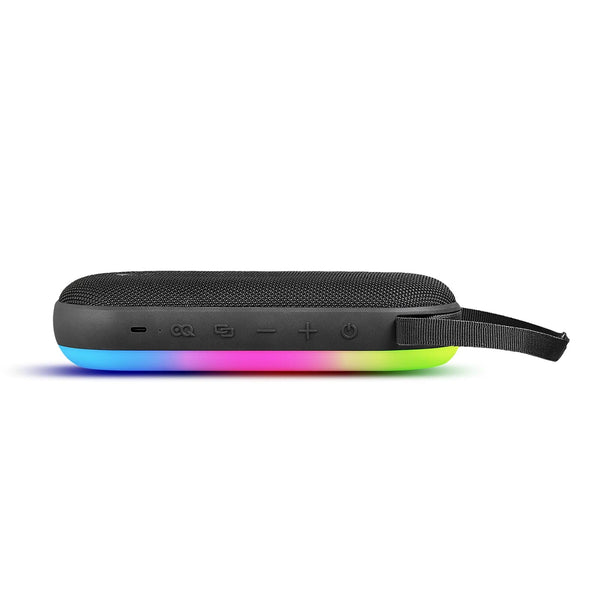 Altoparlante Bluetooth Aqiila Soundbird CM da 30 W con luci RGB Nero - personalizzabile con logo