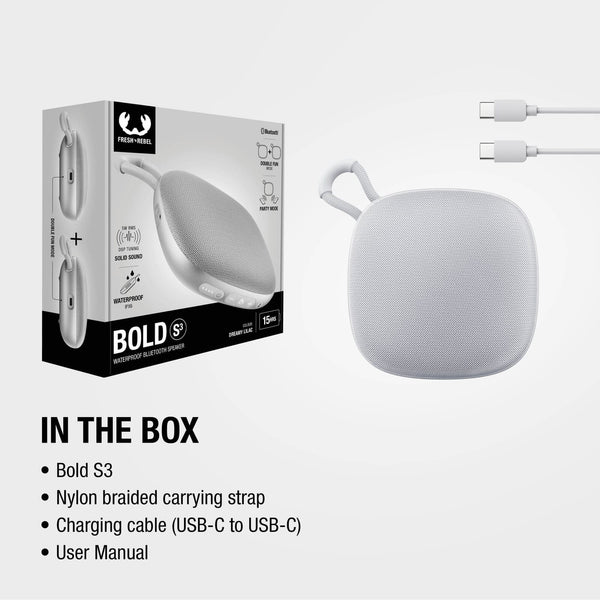Altoparlante Bluetooth impermeabile Fresh n Rebel Bold S3 - personalizzabile con logo
