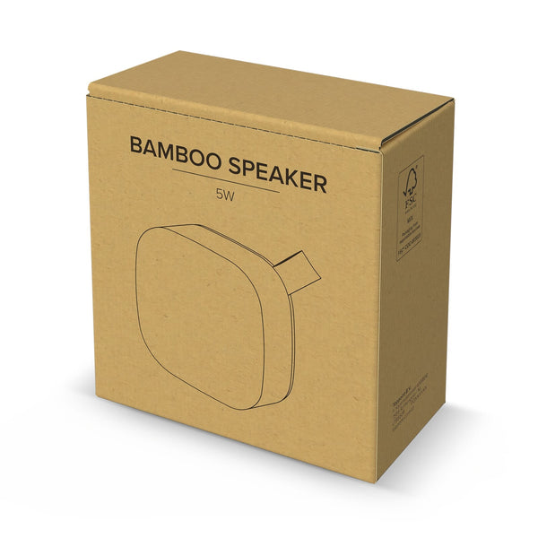 Altoparlante wireless Bamboo 5W natural - personalizzabile con logo