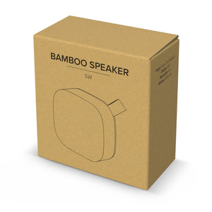 Altoparlante wireless Bamboo 5W natural - personalizzabile con logo