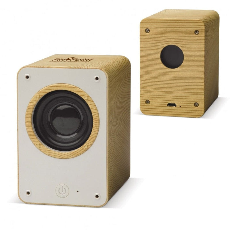 Altoparlante Wireless Wood 3W beige / Chiaro - personalizzabile con logo
