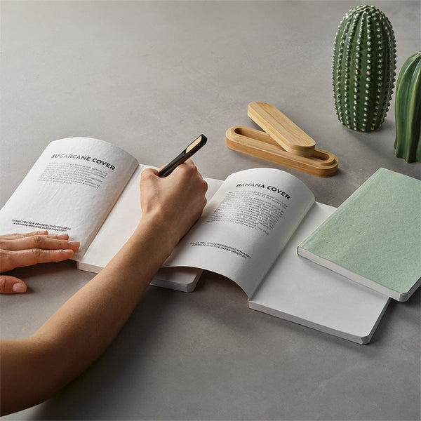 Andersen Notebook - Canna da zucchero Giallo pastello - personalizzabile con logo