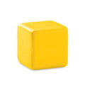 Antistress 'cubo' giallo - personalizzabile con logo