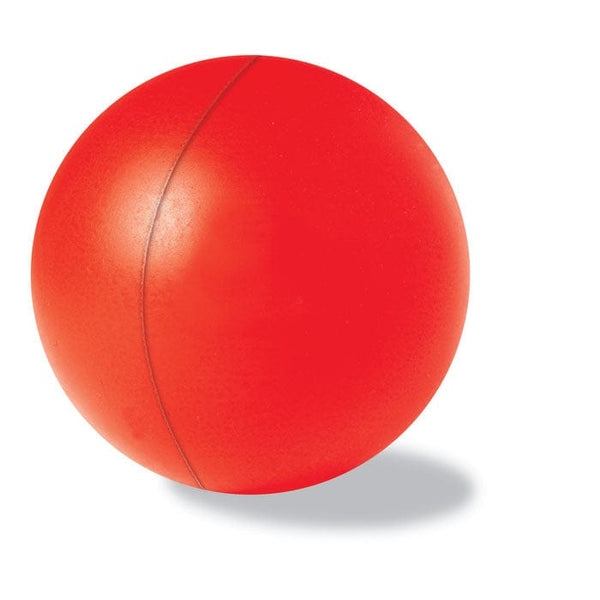 Antistress 'palla' in PU rosso - personalizzabile con logo