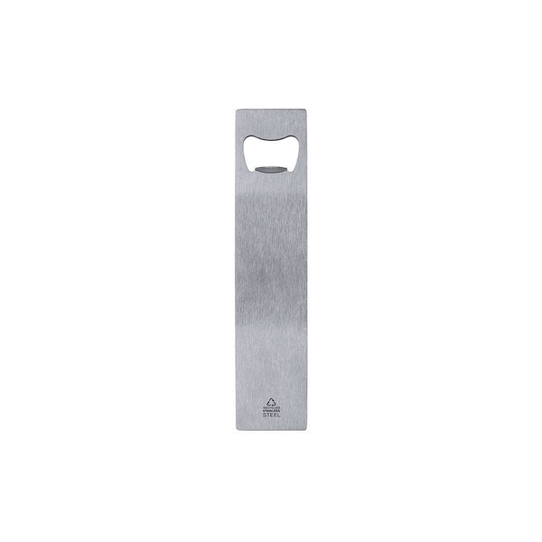 Apribottiglia Azaria color argento - personalizzabile con logo