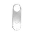 Apribottiglia Zarel color argento - personalizzabile con logo