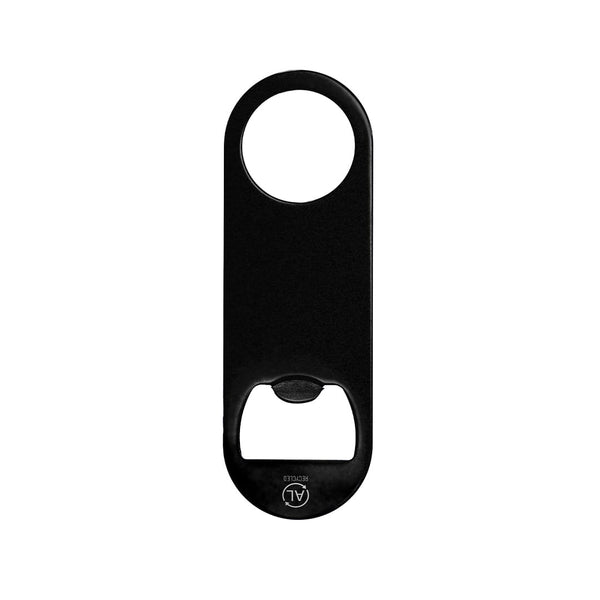 Apribottiglia Zarel nero - personalizzabile con logo