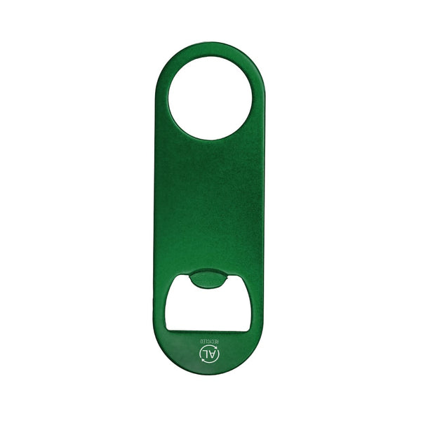 Apribottiglia Zarel verde - personalizzabile con logo