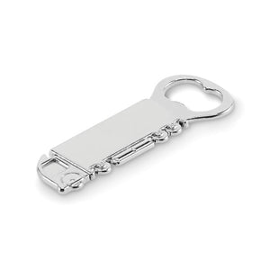 Apribottiglie forma di camion Color  Color argento - personalizzabile con logo