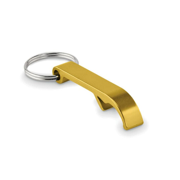 Apribottiglie in alluminio Oro - personalizzabile con logo