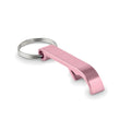 Apribottiglie in alluminio rosa - personalizzabile con logo