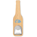 Apribottiglie in bamboo natural - personalizzabile con logo