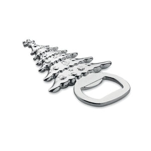 Apribottiglie motivo natalizio Color  Color argento - personalizzabile con logo