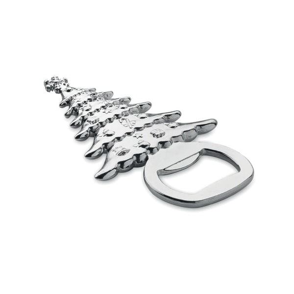 Apribottiglie motivo natalizio Color  Color argento - personalizzabile con logo