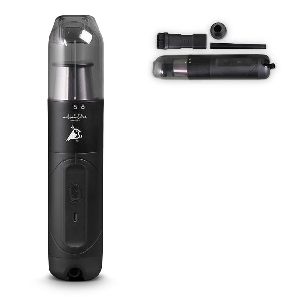 Aqiila Airbird VB1: mini aspirapolvere e soffiatore Nero - personalizzabile con logo