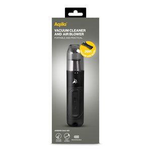 Aqiila Airbird VB1: mini aspirapolvere e soffiatore Nero - personalizzabile con logo