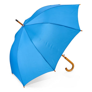 Aran 190T Poliestere 23" Ombrello con gancio Apertura automatica Blu - personalizzabile con logo