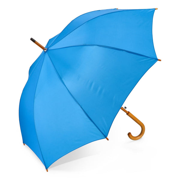 Aran 190T Poliestere 23" Ombrello con gancio Apertura automatica Blu - personalizzabile con logo