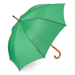 Aran 190T Poliestere 23" Ombrello con gancio Apertura automatica Verde - personalizzabile con logo