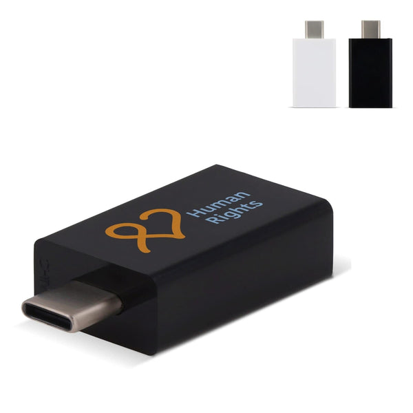 Asattatore USB-C a USB-A - personalizzabile con logo