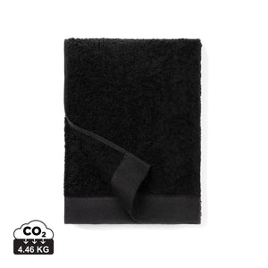 Asciugamani VINGA Birch 70x140 nero - personalizzabile con logo