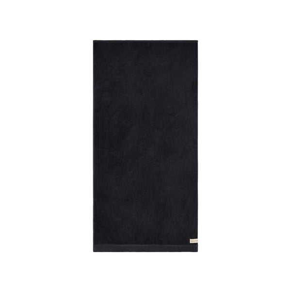 Asciugamani VINGA Birch 70x140 nero - personalizzabile con logo