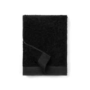Asciugamani VINGA Birch 70x140 nero - personalizzabile con logo