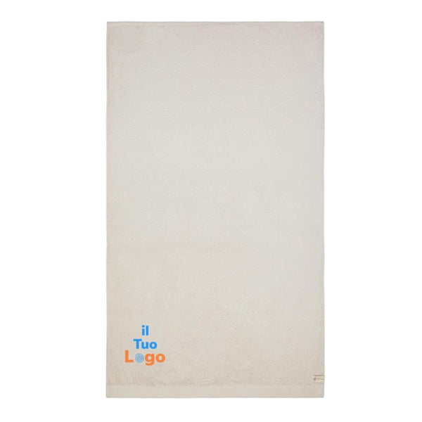 Asciugamani VINGA Birch 90x150 beige - personalizzabile con logo
