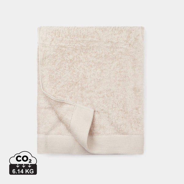 Asciugamani VINGA Birch 90x150 beige - personalizzabile con logo