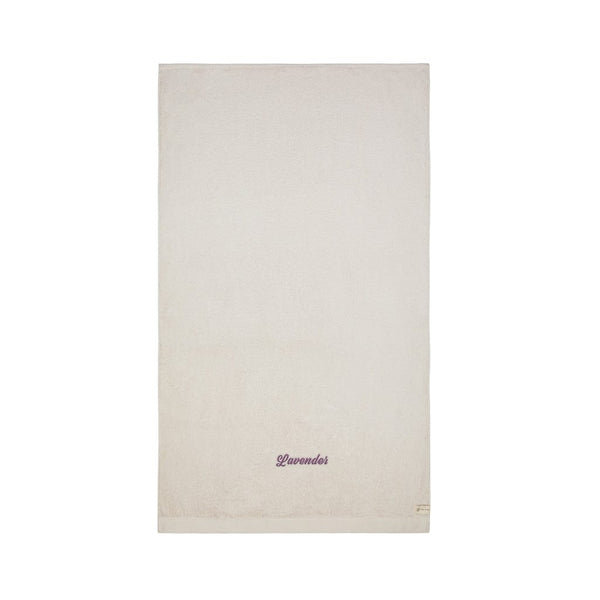 Asciugamani VINGA Birch 90x150 beige - personalizzabile con logo