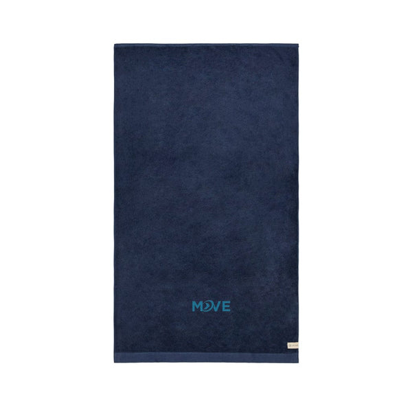 Asciugamani VINGA Birch 90x150 blu - personalizzabile con logo