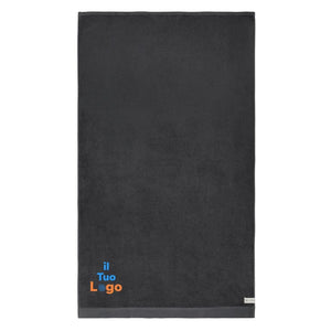 Asciugamani VINGA Birch 90x150 grigio - personalizzabile con logo