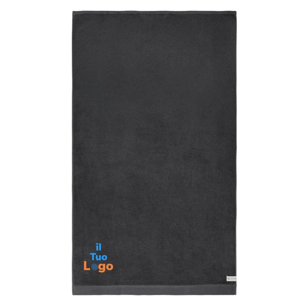 Asciugamani VINGA Birch 90x150 grigio - personalizzabile con logo
