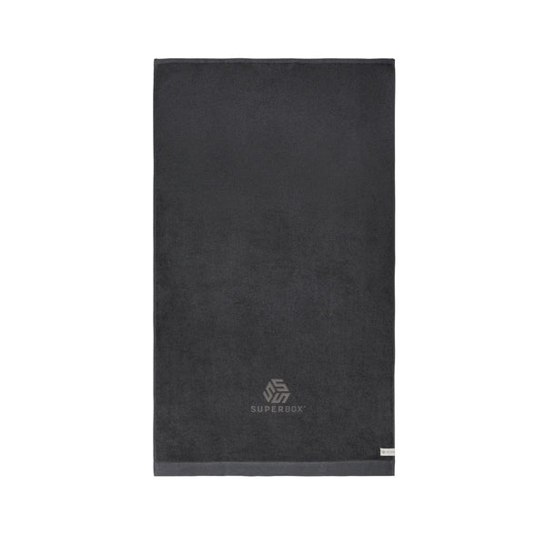 Asciugamani VINGA Birch 90x150 grigio - personalizzabile con logo