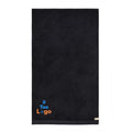 Asciugamani VINGA Birch 90x150 nero - personalizzabile con logo