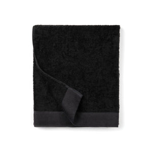 Asciugamani VINGA Birch 90x150 nero - personalizzabile con logo