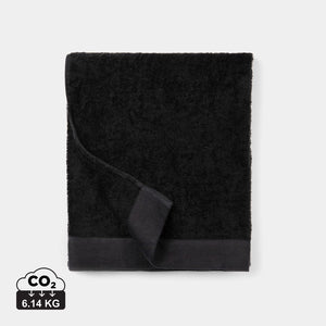 Asciugamani VINGA Birch 90x150 nero - personalizzabile con logo