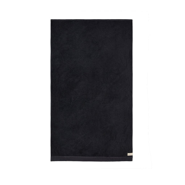 Asciugamani VINGA Birch 90x150 nero - personalizzabile con logo