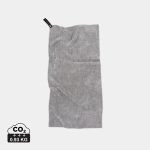 Asciugamano active dry VINGA in RPET GRS grigio - personalizzabile con logo